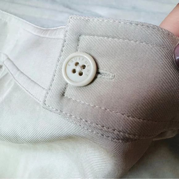 NEW EQUIPMENT FEMME Drop crotch Cargo Pants in Beige Size 8 - Picture 9 of 11